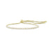 adjustable length diamond delicate tennis bracelet with box chain and lariat slide-style closure <span class='visuallyhidden'>Call, text 323-404-2959 for shopping help.</span>